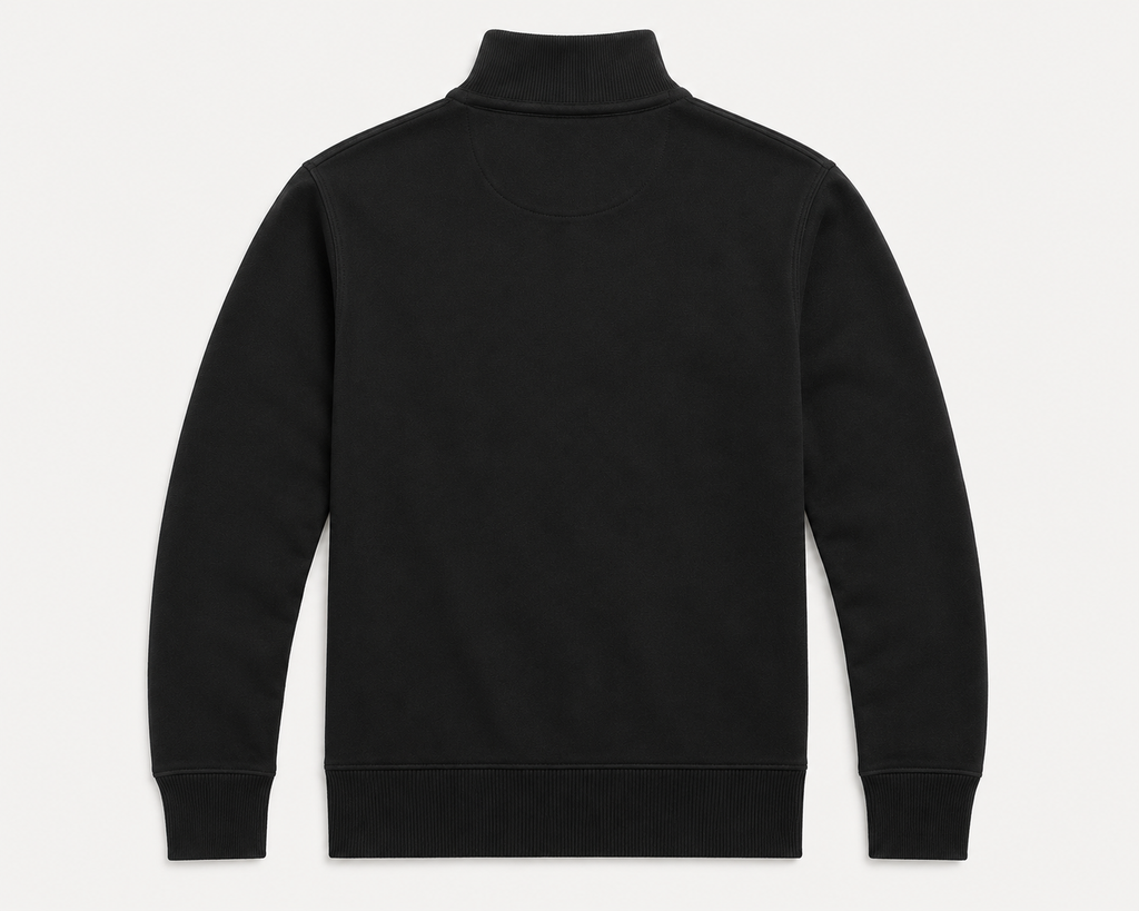 Polo Ralph Lauren Estate-Rib Quarter-Zip Pullover — Black