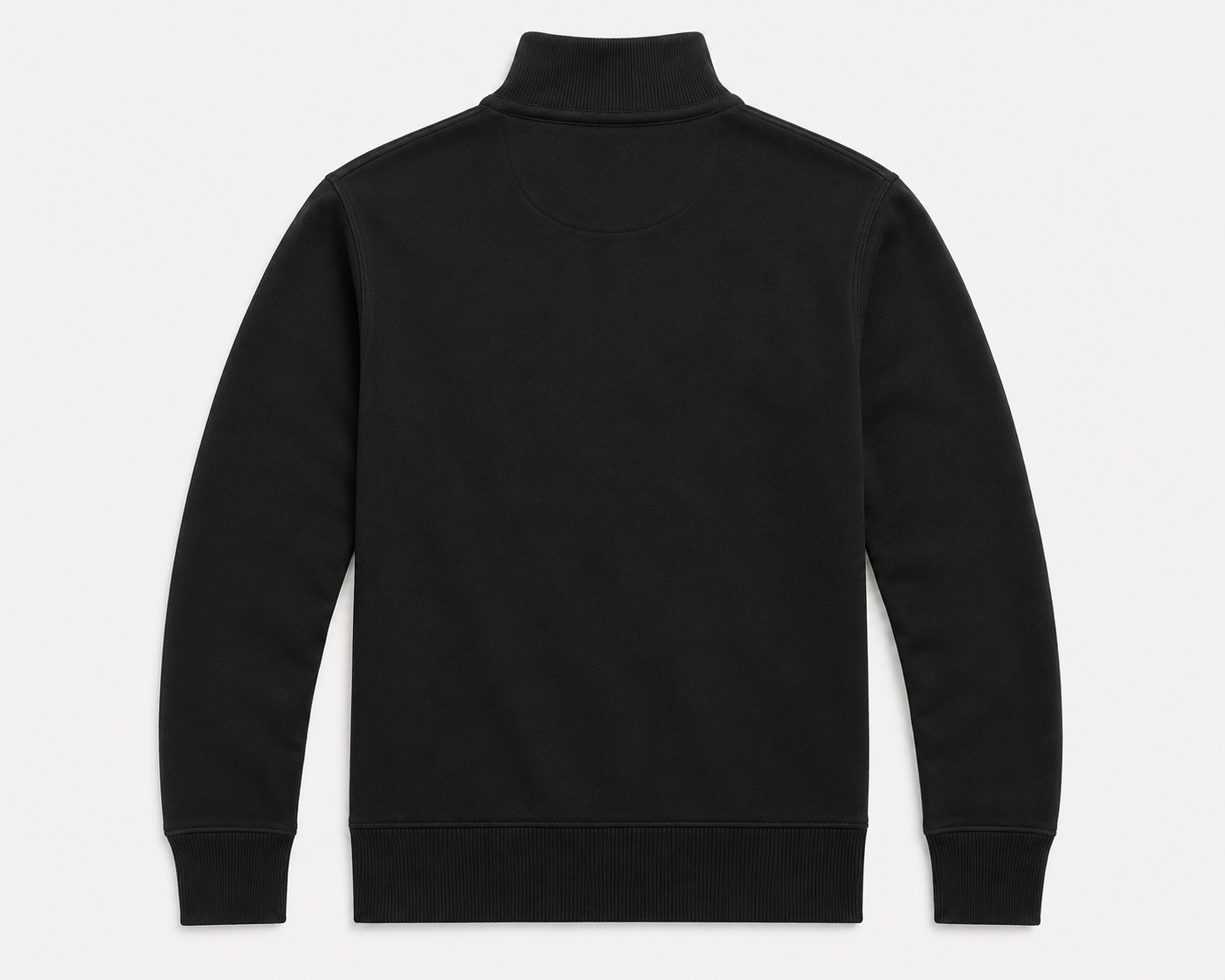 Polo Ralph Lauren Estate-Rib Quarter-Zip Pullover — Black