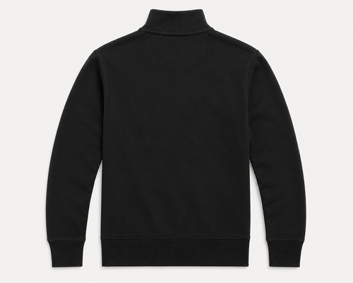 Polo Ralph Lauren Estate-Rib Quarter-Zip Pullover — Black