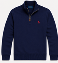 Polo Ralph Lauren Estate-Rib Quarter-Zip Pullover — Navy
