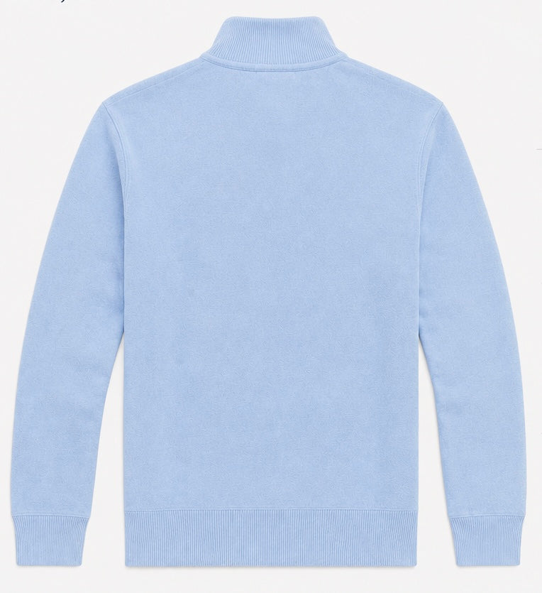 Polo Ralph Lauren Estate-Rib Quarter-Zip Pullover — Powder Blue