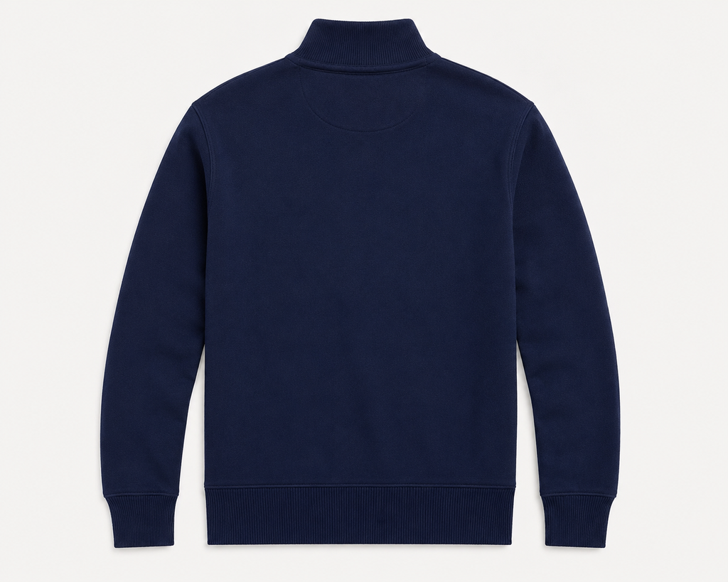 Polo Ralph Lauren Estate-Rib Quarter-Zip Pullover — Navy