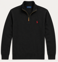 Polo Ralph Lauren Estate-Rib Quarter-Zip Pullover — Black