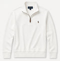 Polo Ralph Lauren Estate-Rib Quarter-Zip Pullover — White